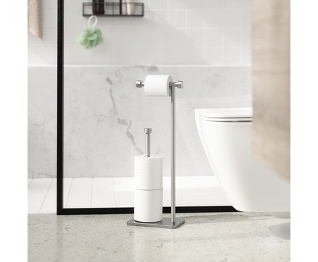 Porta Papel Higienico Iara - Prata | Westwing