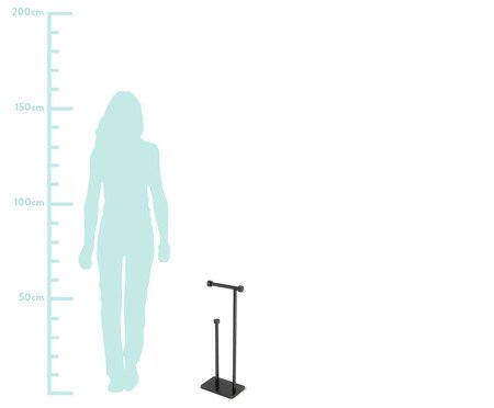 Porta Papel Higienico Iara - Preto | Westwing