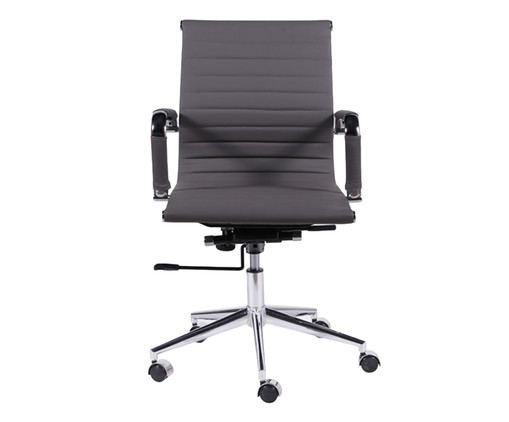 Cadeira de Escritório com Rodízios Glove Baixa - Cinza Chumbo, Branco, Colorido | WestwingNow