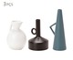 Jogo de Vasos em Cerâmica Rufca, Branco, Preto,Azul | WestwingNow