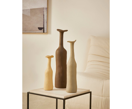 Jogo de Vasos em Resina Aline - Cinza | WestwingNow