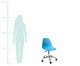 Cadeira com Rodízios Eames - Azul Claro, Branco, Prata / Metálico, Colorido | WestwingNow