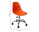 Cadeira com Rodízios Eames - Laranja, Branco, Prata / Metálico, Colorido | WestwingNow