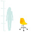 Cadeira com Rodízios Eames - Amarela, Branco, Prata / Metálico, Colorido | WestwingNow