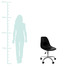 Cadeira com Rodízios Eames - Preta, Preto, Prata / Metálico, Colorido | WestwingNow