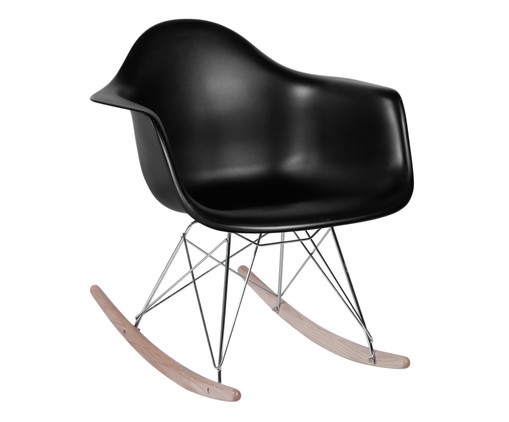 Cadeira de Balanço Finella Wood - Preta, Branco, Colorido | WestwingNow