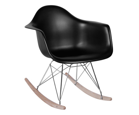 Cadeira de Balanço Finella Wood - Preta | WestwingNow
