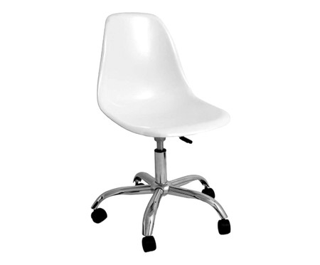 Cadeira com Rodízios Eames - Branca | WestwingNow