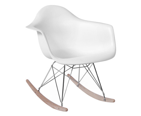 Cadeira de Balanço Finella Wood - Branca | WestwingNow