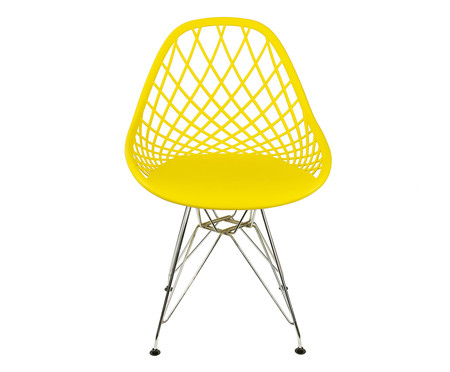 Cadeira Base Cromada Uller - Amarelo | WestwingNow