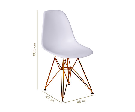 Cadeira Eames Eiffel - Branco | WestwingNow