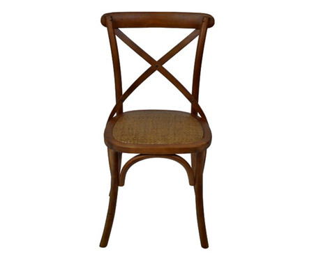 Cadeira de Madeira Cross - Caramelo | WestwingNow