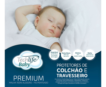 Protetor de Travesseiro Malha Algodão Impermeavel Baby | Westwing