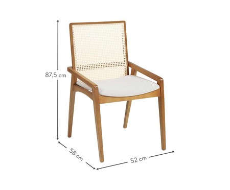 Conjunto de Cadeiras Sorel - Freijó | WestwingNow