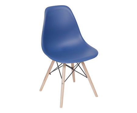 Cadeira Eames Wood - Azul Marinho | WestwingNow