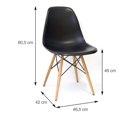 Cadeira Eames Wood - Azul Marinho | WestwingNow