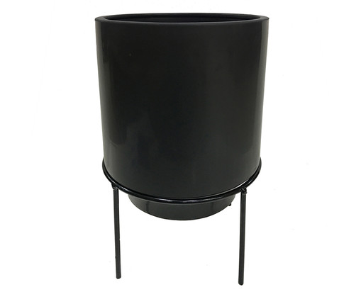 Cachepot Britto III - Preto, Preto | WestwingNow