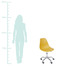 Cadeira com Rodízios Eames - Amarela, Amarelo | WestwingNow