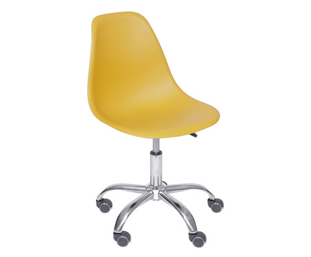 Cadeira com Rodízios Eames - Amarela | WestwingNow