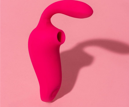 Sugador e Vibrador 3 em 1 Ponto G Athena - Rosa Escuro | Westwing