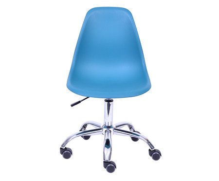 Cadeira com Rodízios Eames - Azul Petróleo | Westwing