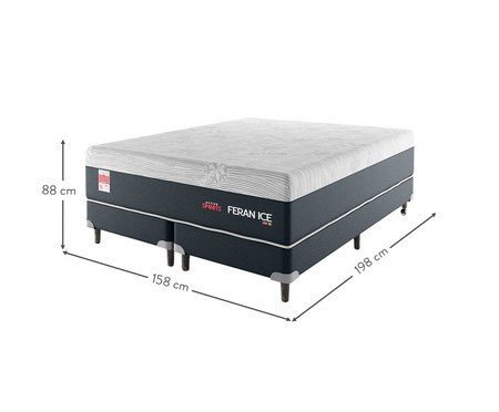 Colchão + Box Active Sports Feran Ice - Cinza | WestwingNow