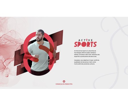 Colchão + Box Active Sports Feran Ice - Cinza | WestwingNow