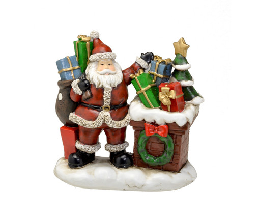 Papai Noel em Resina Gayle, Colorido | WestwingNow