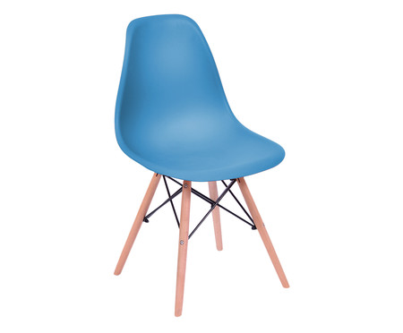 Cadeira Eames Wood - Azul Petróleo | WestwingNow