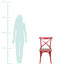 Cadeira de Madeira Cross - Vermelha, Vermelho, Colorido | WestwingNow