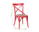 Cadeira de Madeira Cross - Vermelha, Vermelho, Colorido | WestwingNow