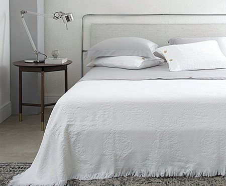 Cobre-Leito Medalhão - Branca | Westwing