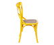 Cadeira de Madeira Cross - Amarela, Amarelo, Colorido | WestwingNow