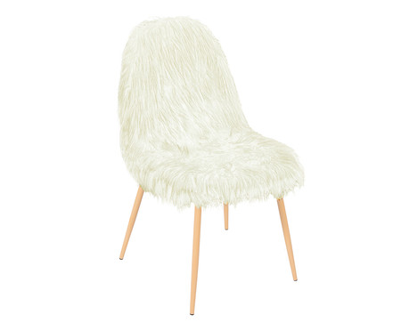 Cadeira Eames Layla - Preta e Branca