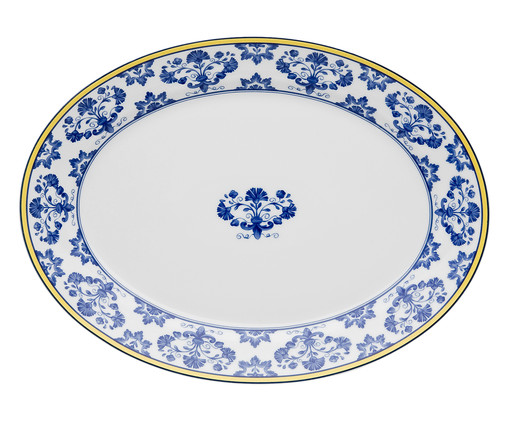 Travessa Oval em Porcelana Castelo Branco, Azul | WestwingNow