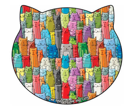 Tapetinho Impermeável Happy Cats - Colorido | WestwingNow