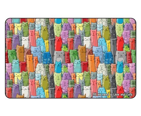 Lugar Americano Impermeável Happy Cats - 47x29cm | Westwing