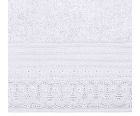 Jogo de Lavabo Cristal Renascença -  Branco | Westwing