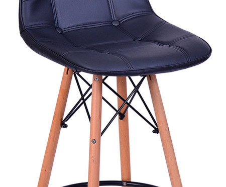 Banqueta Eames Mia - Preta | WestwingNow