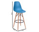 Banqueta Eames Bia - Azul Petróleo, Branco, Colorido | WestwingNow