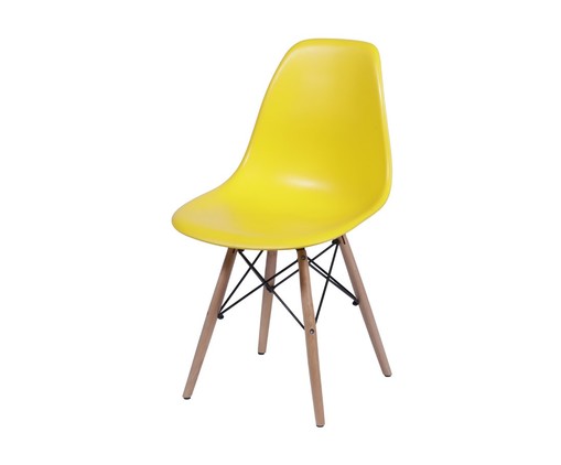 Cadeira Eames Wood - Amarelo Ipê, Branco, Marrom, Colorido | WestwingNow