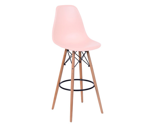 Banqueta Eames Bia - Salmão, Branco, Colorido | WestwingNow