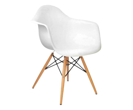 Cadeira Eames Young Wood - Branco