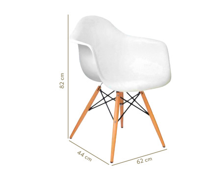 Cadeira Eames Young Wood - Branco | WestwingNow