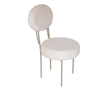 Cadeira Broto  Bouclé Natural - Taupe | Westwing