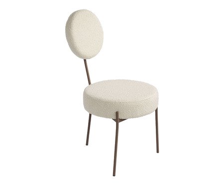 Cadeira Malmo - Bouclé Marrom | Westwing