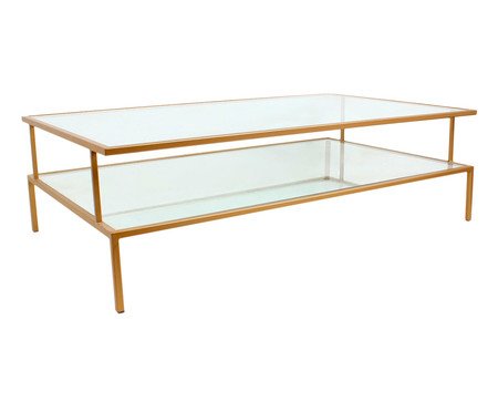 Mesa de Centro Retangular Statment - Dourado | WestwingNow