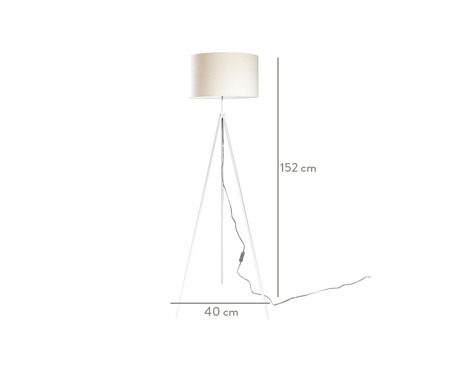 Luminária de Chão Isadora Branco - Bivolt | WestwingNow