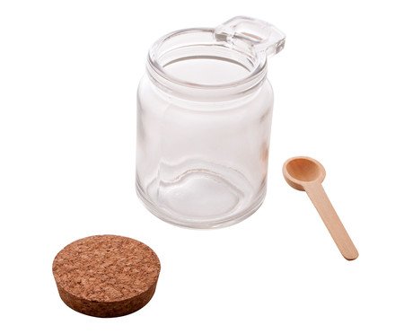 Porta Condimento com Colher de Bambu | Westwing