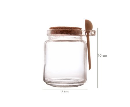 Porta Condimento com Colher de Bambu | Westwing